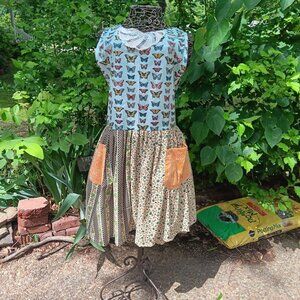 P,us size apron dress